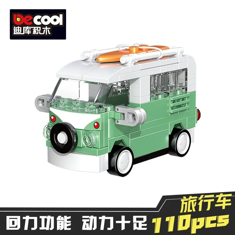 Racing Car Bus Engineering Vehicle Ambulance Pull Back Model Building Blocks Brick Toys Children Boys Compatible With Lego Atypical Journey Store