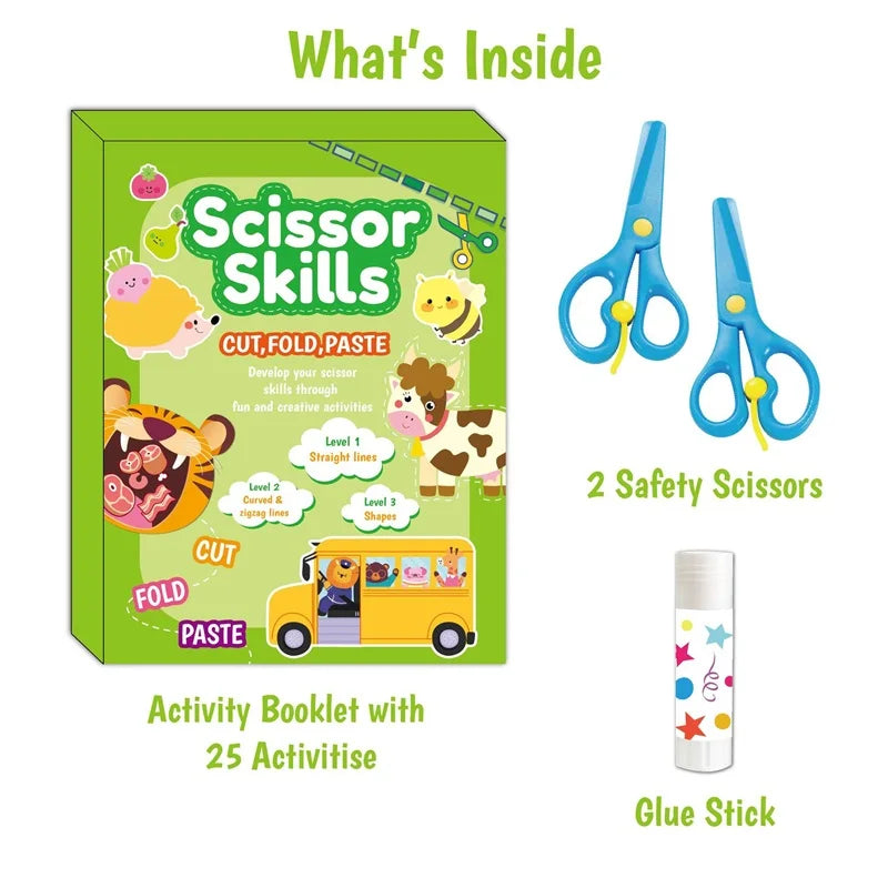 Children's Animal Cartoon Paper Cutting Book - DIY Puzzle Craft Set for Creative Play Atypical Journey Store
