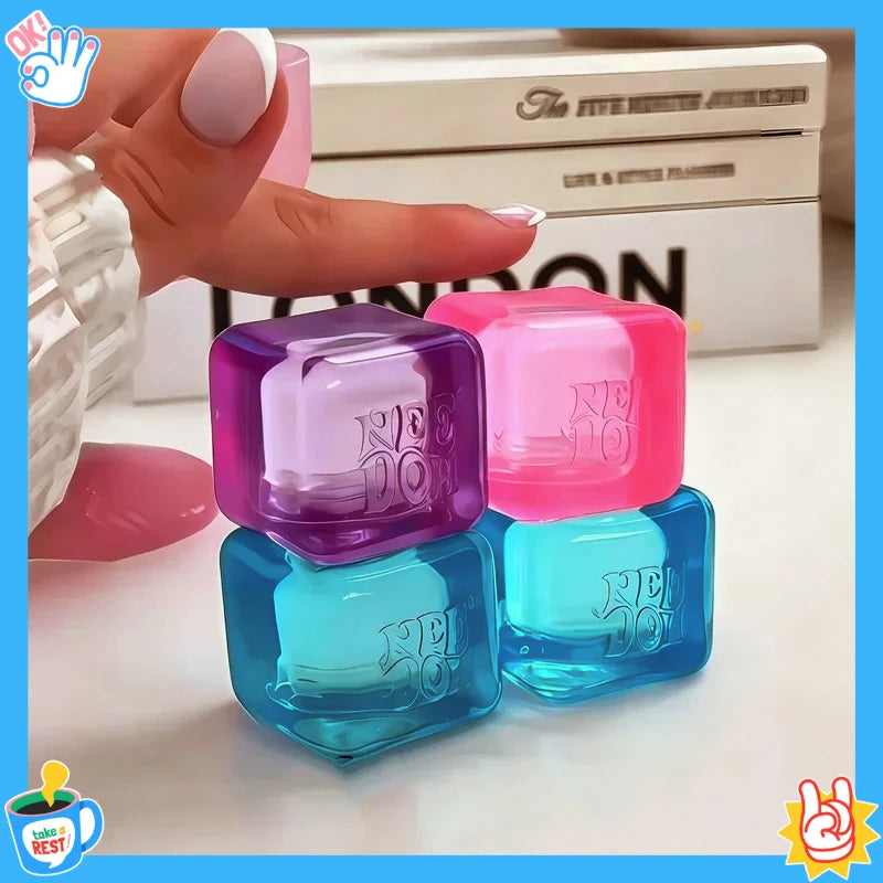 Mini4 Pack Set Slow Rebound Squishy Stress Reliever Fidget for Party Favors Christmas birthday Gifts Nice Ice Cube Fidget Toys Atypical Journey Store