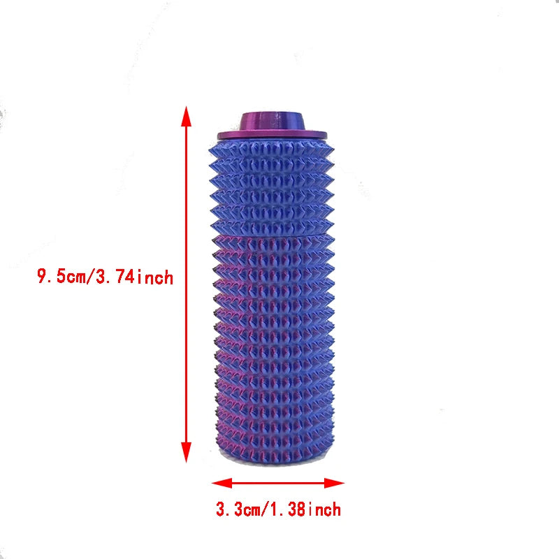 Sensory Roller Fidget Toy Clicker Tactile Spikes for Anxiety Stress Relief Pain Stimming Autism Over Stimulation with Lanyard Atypical Journey Store