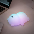 Panda LED Night Light Cute Silicone Night Light USB Rechargeable Touch Night Lamp Bedroom Timing Lamp Decoration Children's Gift Atypical Journey Store