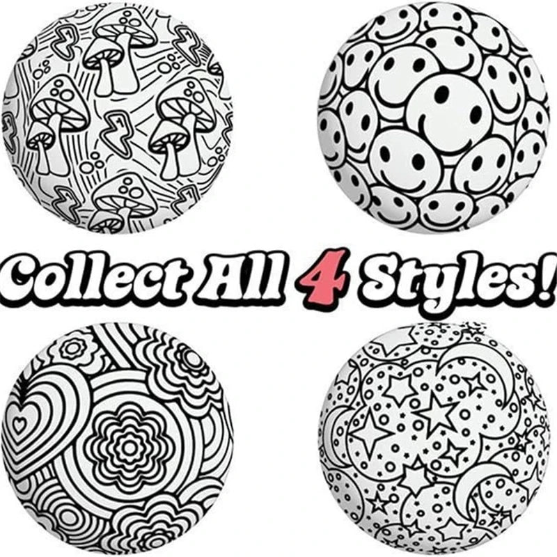 Schylling Needoh Press-Doh Color Changing Squeeze Fidget Ball Toy Dough Filled Doodle Pattern Fast Rebound Sensory Autism Toy Atypical Journey Store