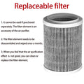 Negative Ion Air Purifier Smoke Odor Generator Protable Air Cleaner Household for Car Room Kitchen with Replaceable HEPA Filter Atypical Journey Store