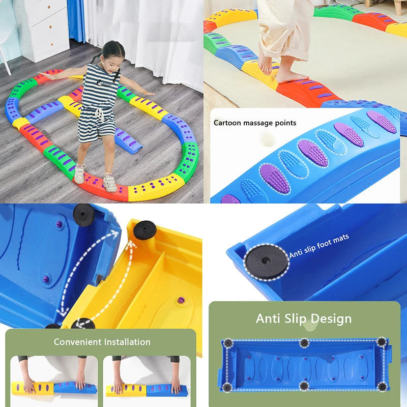 Children Outdoor Toy Balance Stepping stone Foot Tactile Sensory Integration Training Social Game Montessori  Autism Therapy Toy Atypical Journey Store