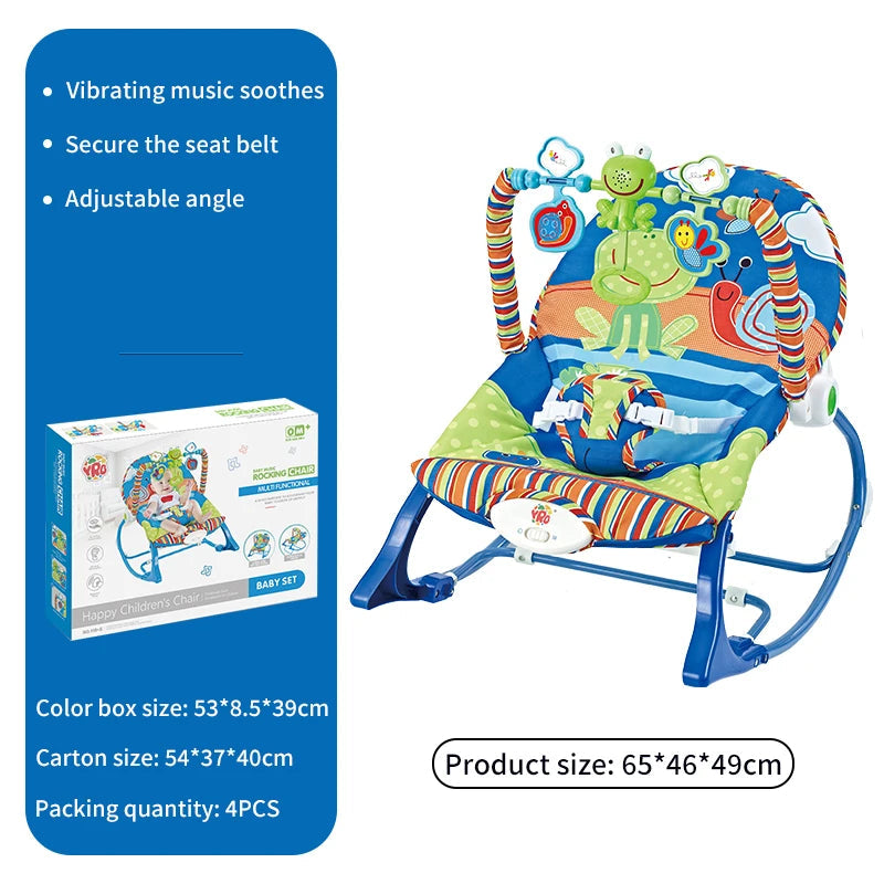 Baby Electric Rocking Chair Cradle with Music & Vibration for Newborns 0-2 Years - Multifunctional Sleep Shaker Atypical Journey Store