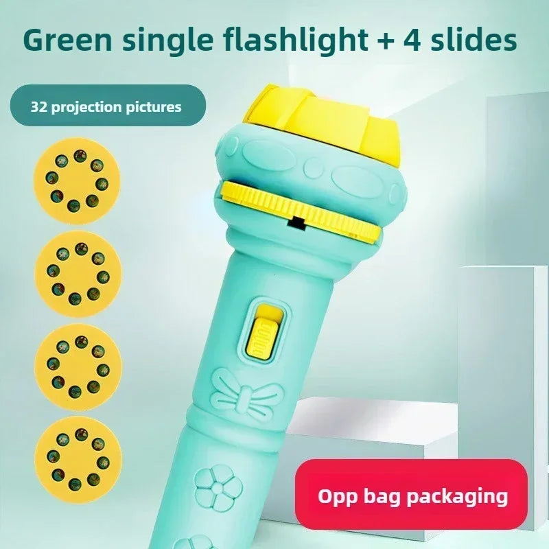 Educational Projector Flashlight Toy for Kids - Luminous Cartoon Patterns for Early Learning and Development Atypical Journey Store