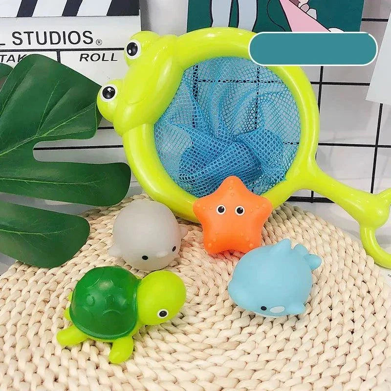 Floating Light-Up Animal Bath Pool Toys for Kids Age 3-5 - Set of 9 Fun Bath Time Accessories Atypical Journey Store