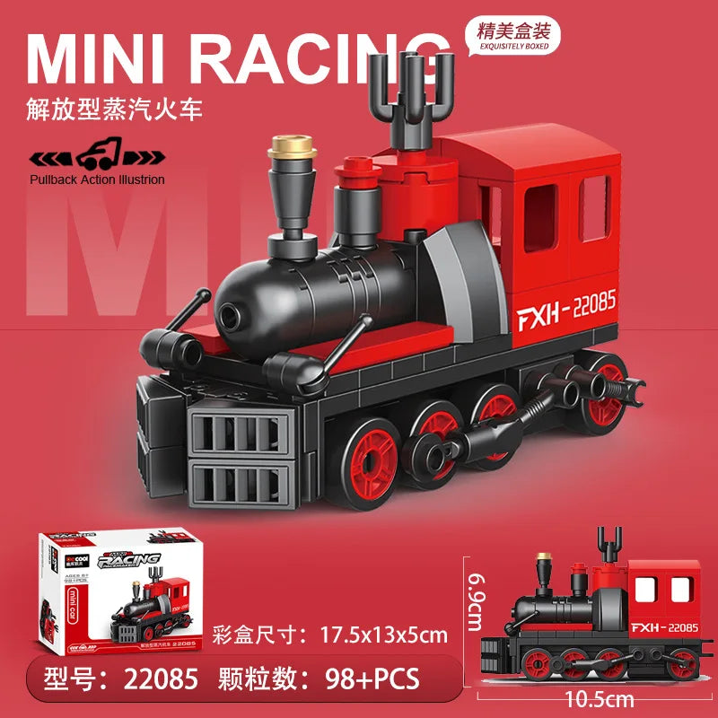 Racing Car Bus Engineering Vehicle Ambulance Pull Back Model Building Blocks Brick Toys Children Boys Compatible With Lego Atypical Journey Store