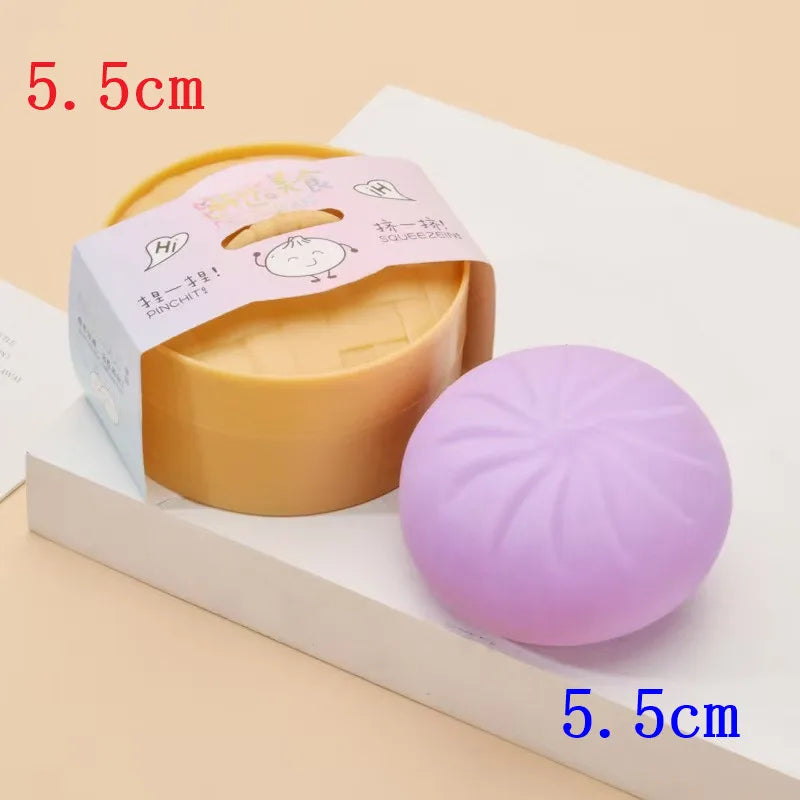 5.5/8.5cm Stress 1-12Pcs Dumpling Squash Toy Dampaline Squishy with Box Dumplings Sensory Squeeze Toy for  Relief Gift Birthday Atypical Journey Store