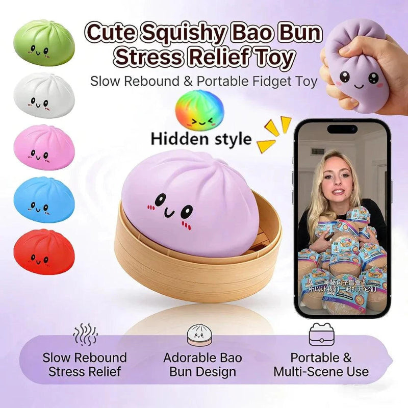 Schylling Needoh Bao Bun Sensory Fidget Cube for Stress Relief and Anxiety Management Atypical Journey Store