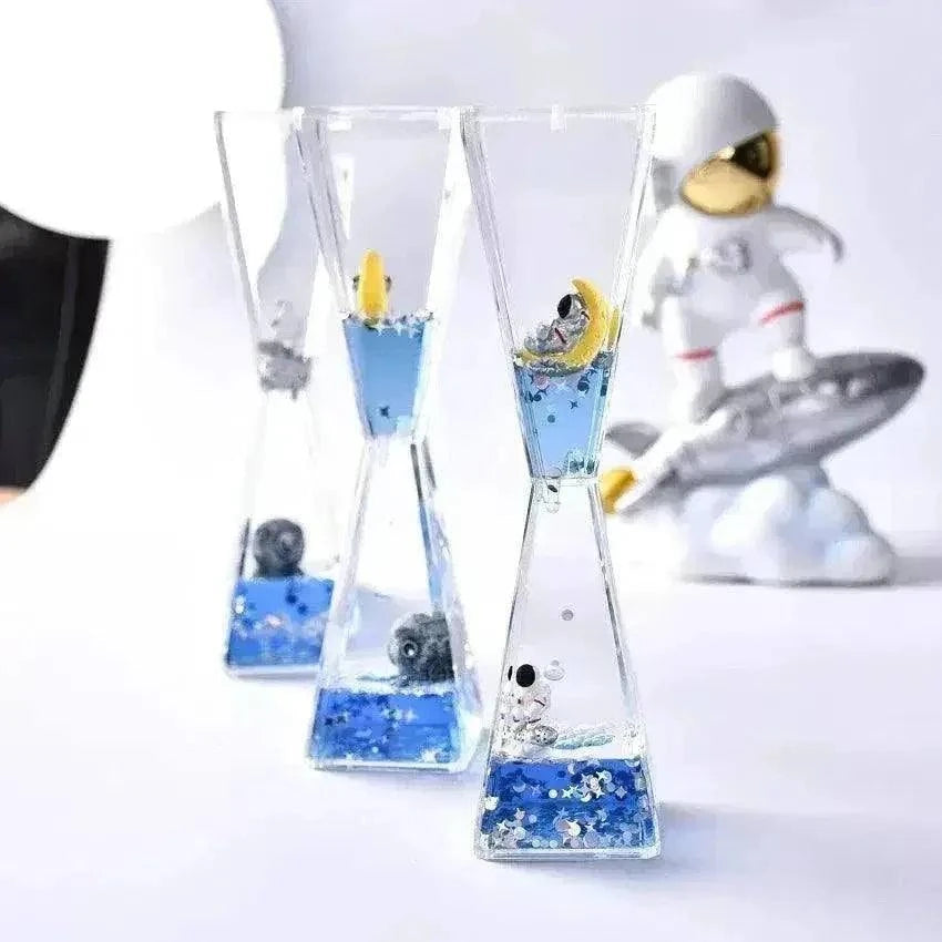 Cute Liquid Oil Hourglass Astronauts Liquid Timer - Atypical Journey Store