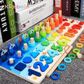 Kids Montessori Math Toys For Toddlers Educational Wooden Puzzle Fishing Toys Count Number Shape Matching Sorter Games Board Toy Atypical Journey Store